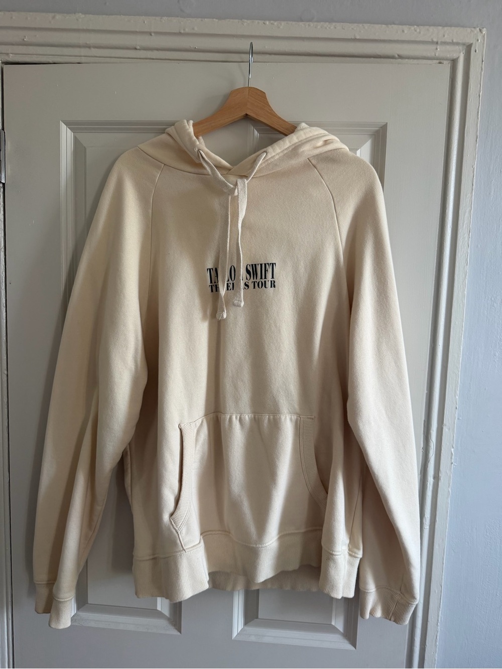 Authentic Taylor Swift The Eras Tour Oversized Cream Hoodie in Size XL